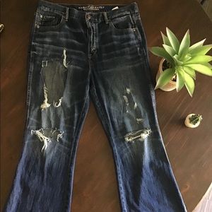 America Eagle High Waist Flare Jeans